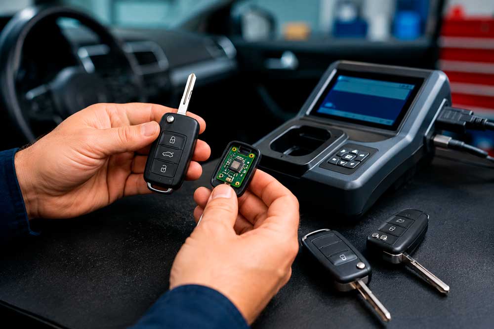 Copia de llave de coche con chip: qué es y cómo se programa