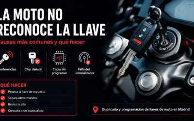 La moto no reconoce la llave: causas y soluciones